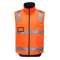 Huski Hi-Vis Reversible Vest Small Orange