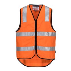 Portwest Hi-Vis Zipped Cotton Vest 6XL Orange