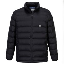 Portwest Ultrasonic Heated Tunnel Jacket Medium Black