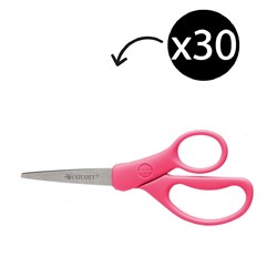 Westcott Scissors Antimicrobial 152mm Blunt Tip Red Pack Of 30