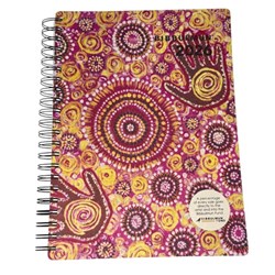 Bibbulmun Management Diary A4 Day To A Page Wiro Bound Pink And Yellow