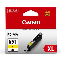 CANON INKJET CARTRIDGE CLI651XL Yellow