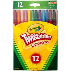 CRAYOLA CRAYONS TWISTABLES 12 Asst