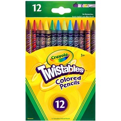 CRAYOLA PENCILS TWISTABLES 12 Asst Colored