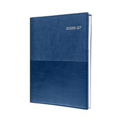 Collins Vanessa Financial Year Diary A4 1 Day to a Page 30min Blue