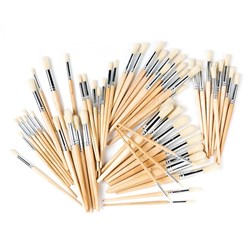 EDVANTAGE SERIES 582 HOGS HAIR Round Brushes #4,6,8,9,10&12 60 Assorted Hogs Hair Round