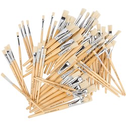 EDVANTAGE SERIES 579 HOGS HAIR Flat Brushes #4,6,8,9,10&12 60 Assorted Hogs Hair Flat