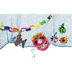 EC DECORATIVE FISHNET Blue 6x1.8mt