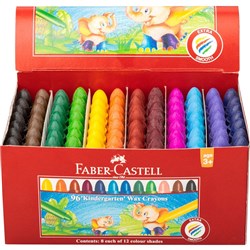 FABER-CASTELL CHUBLET CRAYONS Wax Crayons 96s