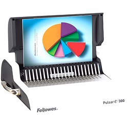 Fellowes E300 Pulsar Plastic Comb Electric A4 Binding Machine White