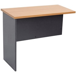 Rapid Worker Desk Return 730Hx900Wx600D Beech and Ironstone