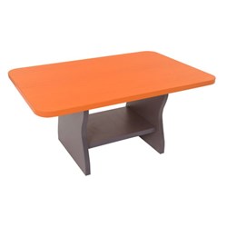 Rapidline Melamine Coffee Table 425Hx900Wx600D Cherry and Ironstone