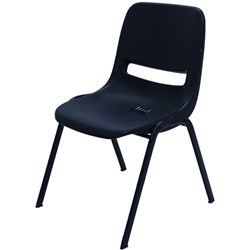 FURNX POLY PLASTIC CHAIR Black