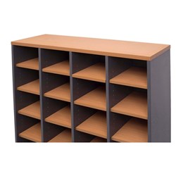 Rapidline Pigeon Hole Unit Additional Shelf Only Beech