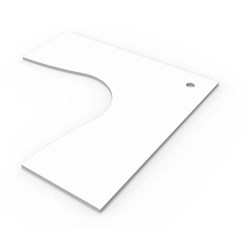 RAPID SCREEN TOP W1500 X W1500 X D700 CORNER WHITE