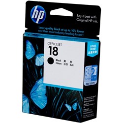 HP #18 BLACK INK CARTRIDGE