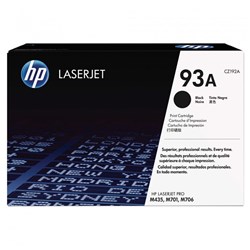 HP #93A BLACK TONER CARTRIDGE 12000PGS 93A