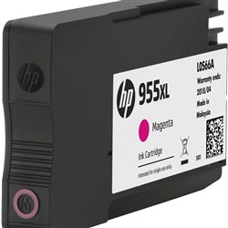 HP #955XL INKJET CARTRIDGE MAGENTA HIGH YIELD 600PGS L0S66AA