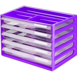 Italplast A4 Document Cabinet Grape