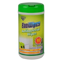 WIPES EAZI ANTI-BACTERIAL TUB 60 DISPOSABLE ANTI-STATIC