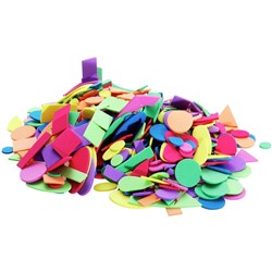 JASART FOAM SHAPES Assorted Coloured Pk500
