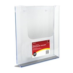 DEFLECTO WALL MOUNT BROCHURE HOLDER A4 STANDARD