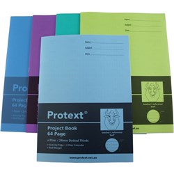 PROTEXT POLY PROJECT BOOK Plain/24mm D/Thirds 64pg Bull