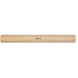 POLISHED METAL EDGE RULER 30cm Ruler