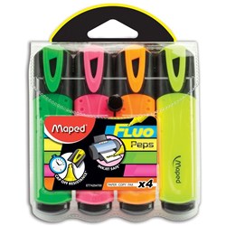 MAPED HIGHLIGHTER Wlt 4,Yellow,Pink,Orange,Green WLT4