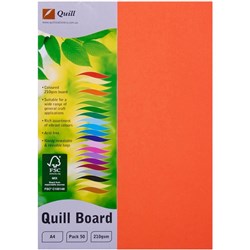 QUILL XL MULTIBOARD 210GSM ORANGE PK.50