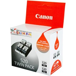 CANON PGI-520BK INK TANK Twin Pack, Black
