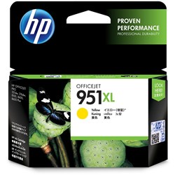 HP NO #951XL INK CARTRIDGE Yellow High Yield