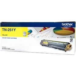 BROTHER TN-251 TONER CART Yellow Up to 1.4k Pages TN251