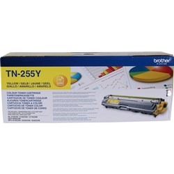 BROTHER TN-255 H/YIELD TONER Yellow Up to 2.2k Pages