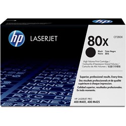 HP #80X BLACK TONER CARTRIDGE 6900 Pages