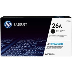 HP 26A TONER CARTRIDGE Black  3,100 pages