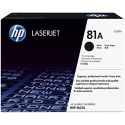 HP  #81A TONER CARTRIDGE Black 10,500 pages