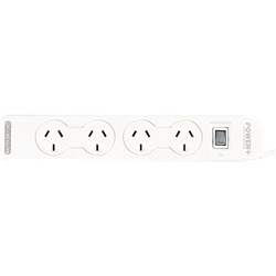 POWERPLUS POWERBOARD 4 OUTLET Master Switch & Overload