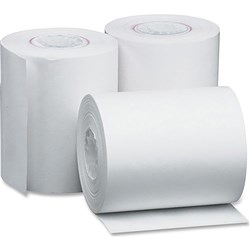 MARBIG CASH REGISTER/EFTPOS ROLLS 76x76x11.5mm LINT FREE 1PLY PK4