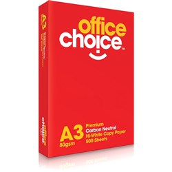 OFFICE CHOICE COPY PAPER Premium A3 80gsm