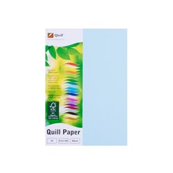 QUILL A4 XL MULTIOFFICE PAPER 80gsm Powder Blue PK100