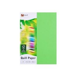 QUILL A4 XL MULTIOFFICE PAPER 80gsm Lime PK100