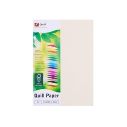 QUILL A4 XL MULTIOFFICE PAPER 80gsm Cream PK100