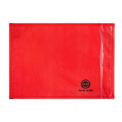 CUMBERLAND LABELOPES 165x115 Self Adh Plain Red back Bx1000