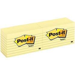 POST IT 635 YELLOW LINED 75x125
