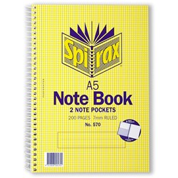 NOTE BOOK SPIRAX A5 #570 S/O 200LF