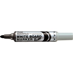 PENTEL MWL5 WHITEBOARD MARKER MAXIFLOW BULLET POINT BLACK