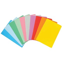 MARBIG MANILLA FOLDER F/CAP ASSORTED COLOURS PK.20