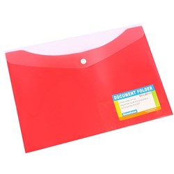 BEAUTONE POLYPROP TROPICAL DOCUMENT ENV A4 Red/Melon