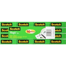 SCOTCH 810  MAGIC TAPE VALUE PACKS 19mmx25m PK16